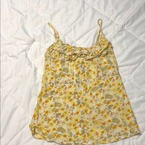 Yellow flower tank top